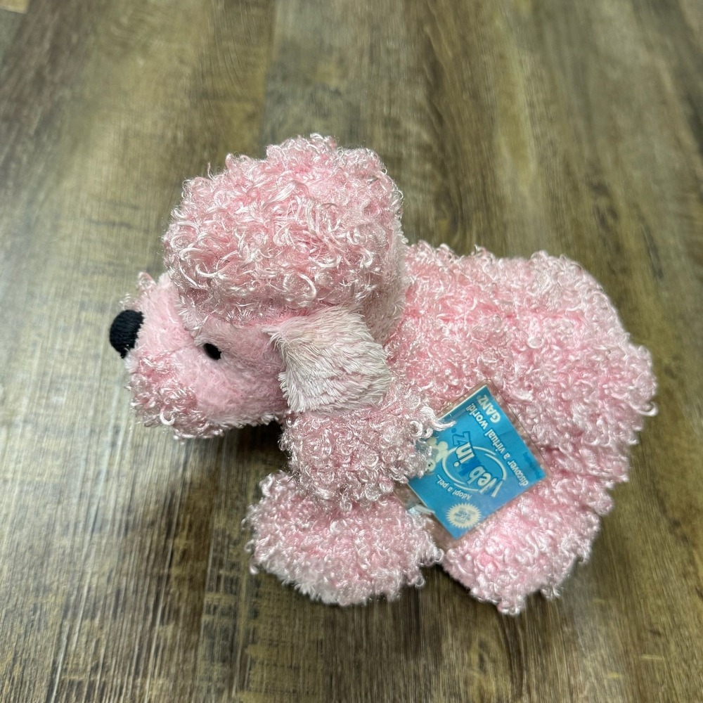 Webkinz Pink Curly Poodle‎ Plush Stuffed Animal Toy Virtual Pet